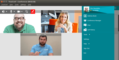 client application TrueConf for Linux